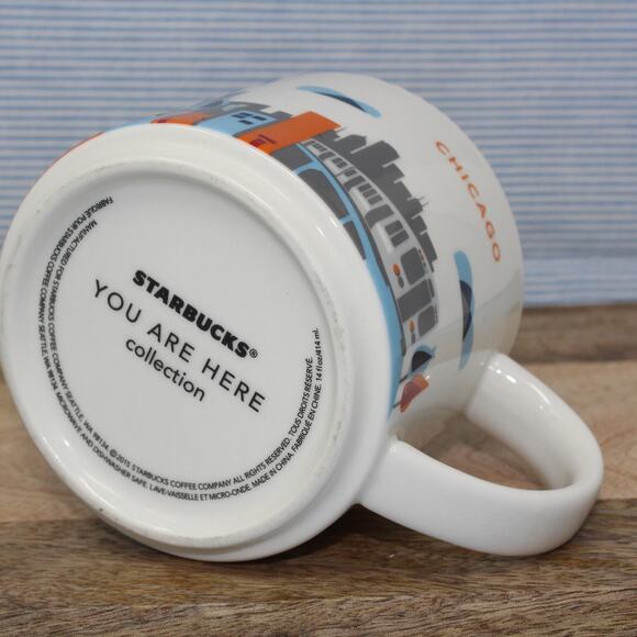 CHICAGO Starbucks Coffee Mug YOU ARE HERE Collection 2015 14oz - Picture 7 of 8